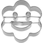Cookie Cutter Rosette with Smiley 2D 6.5cm