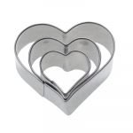 Heart Shaped 3 Terrace Cookie Cutter
