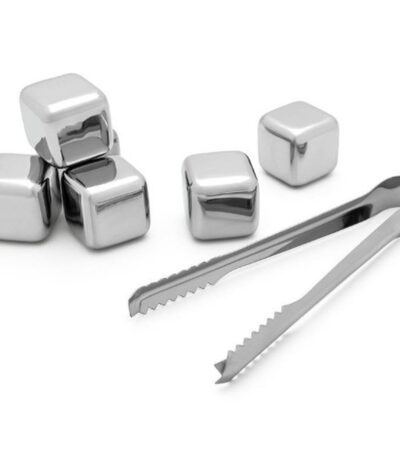 Reusable Ice Cube with Tongs Set of 8