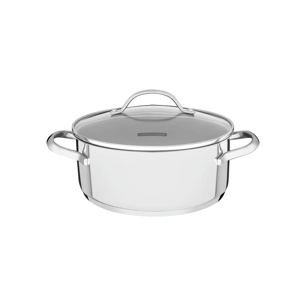 Shallow Stainless Steel Casserole Dish