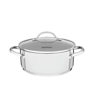 Shallow Stainless Steel Casserole Dish