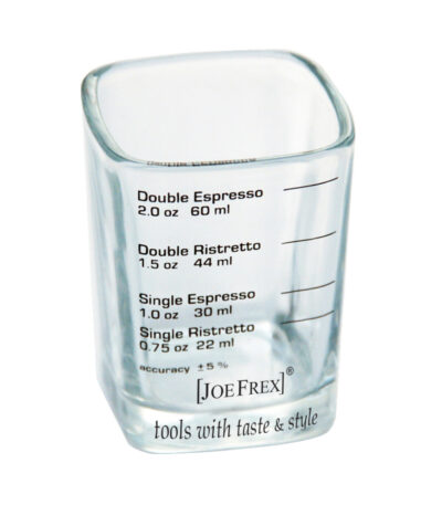 Espresso measuring glass