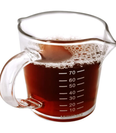 Espresso Measuring Glass Double Spouts