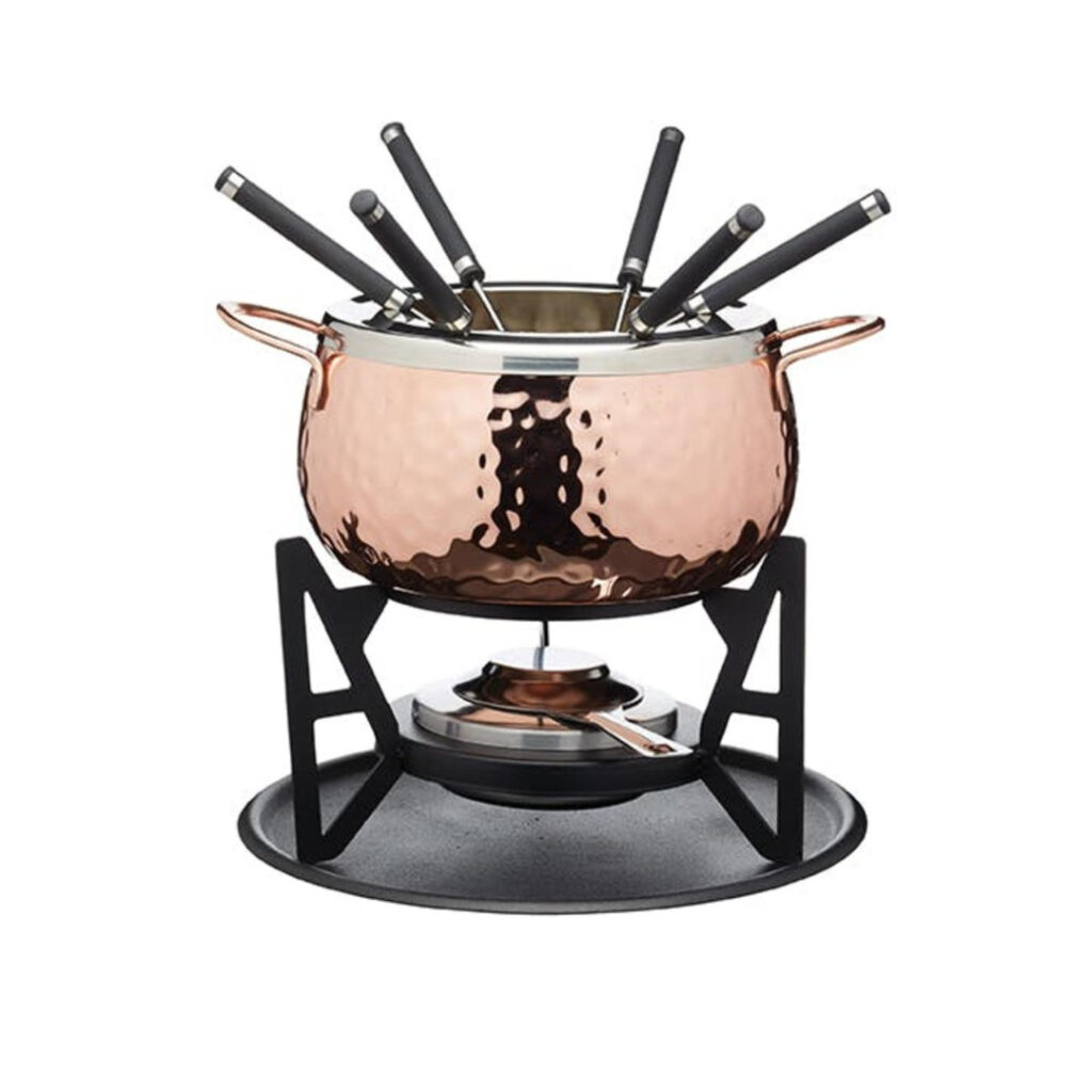 Copper Effect Fondue Set