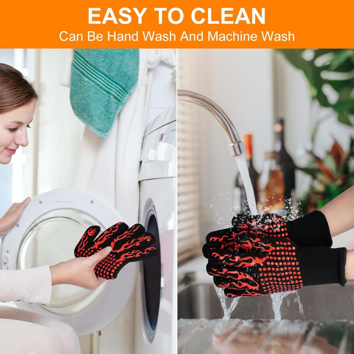 Heat Resistant Oven Gloves - Image 6