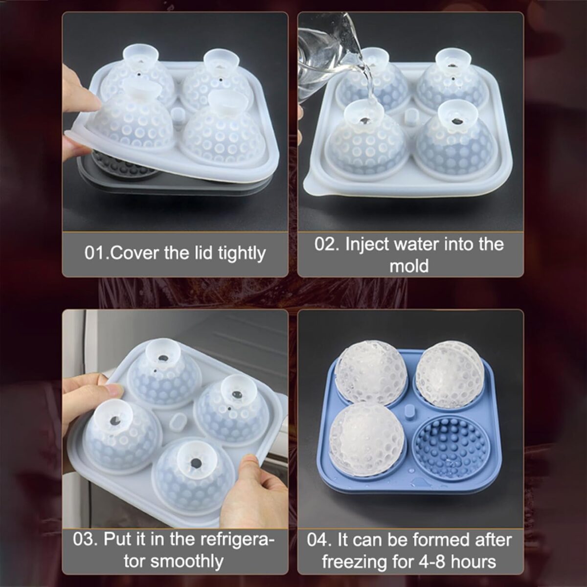 Golf Ball Ice Cube Mold - Image 5