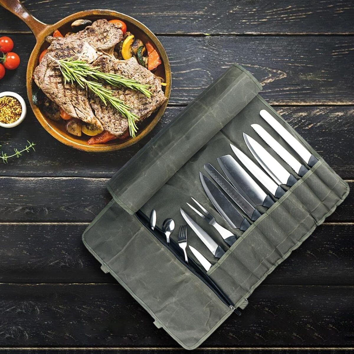 Chef Knife Roll Bag - Image 3