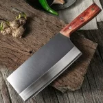 Chinese Cleaver with Wooden Handle