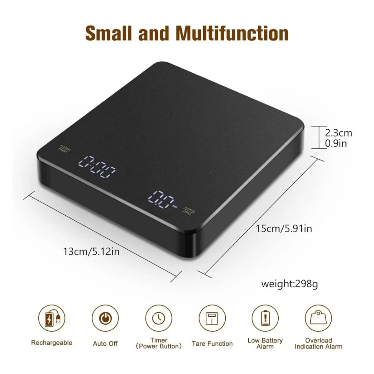 Rechargeable Coffee Scale with Timer - Image 6