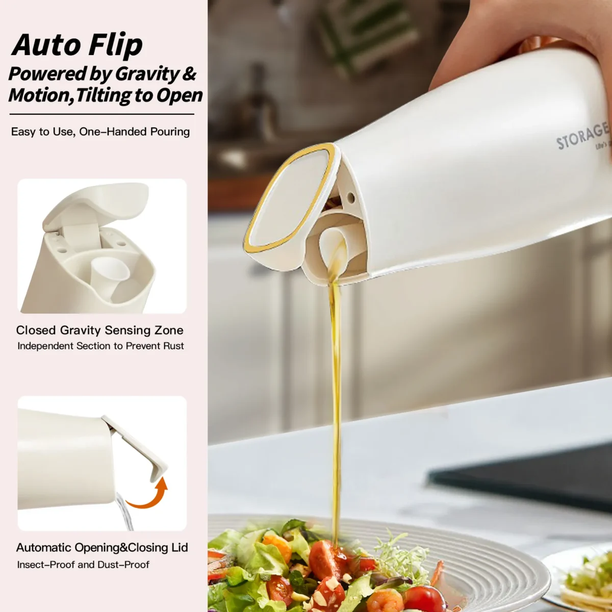 Glass Oil Dispenser Bottle – 500ml - Image 3