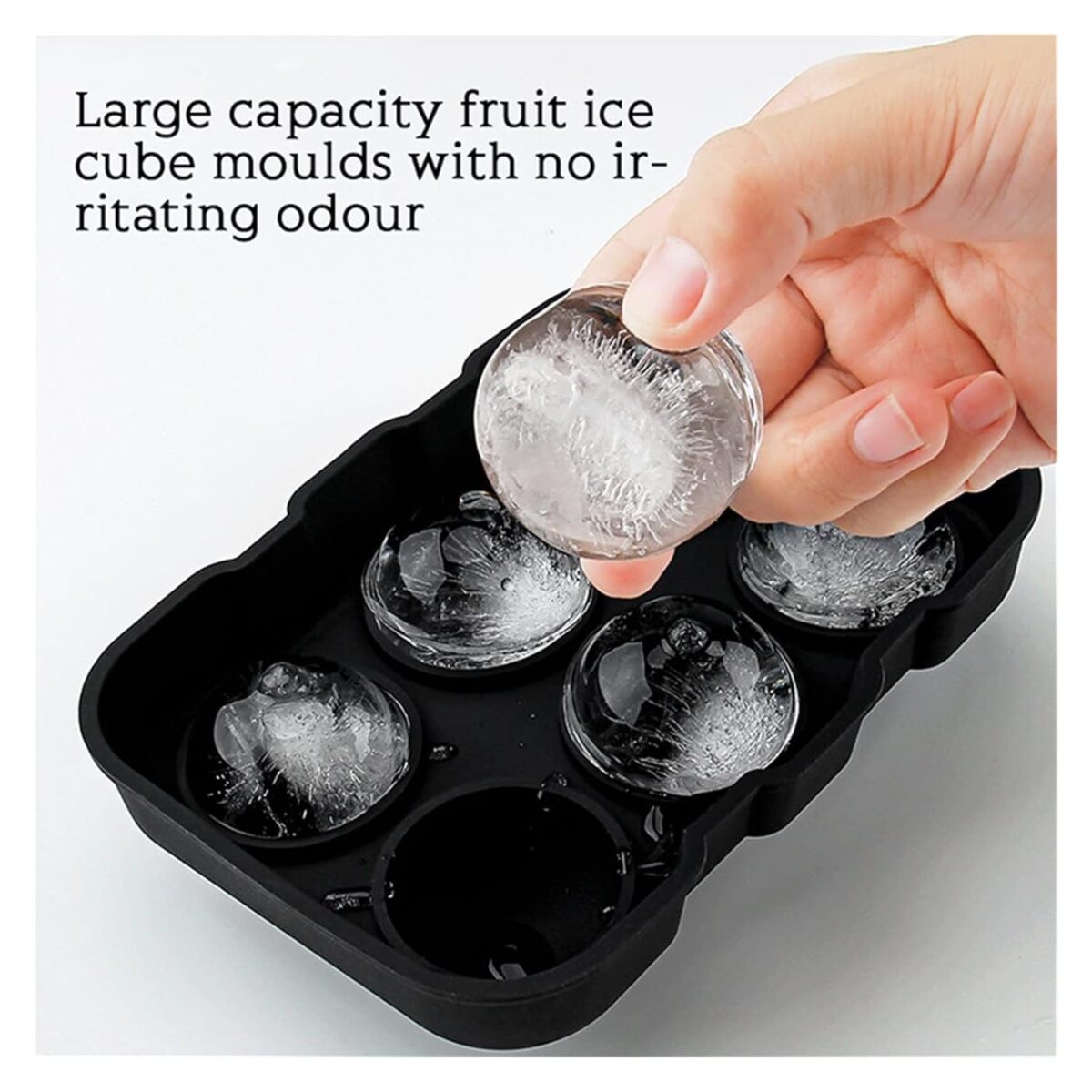 Silicone Ice Ball Mould 6 Cavity - Image 4