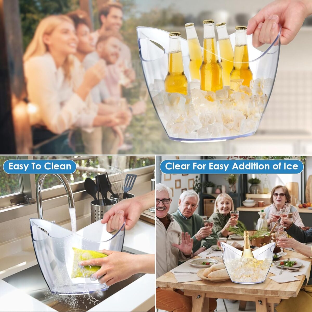 Acrylic Ice Bucket 4L - Image 4