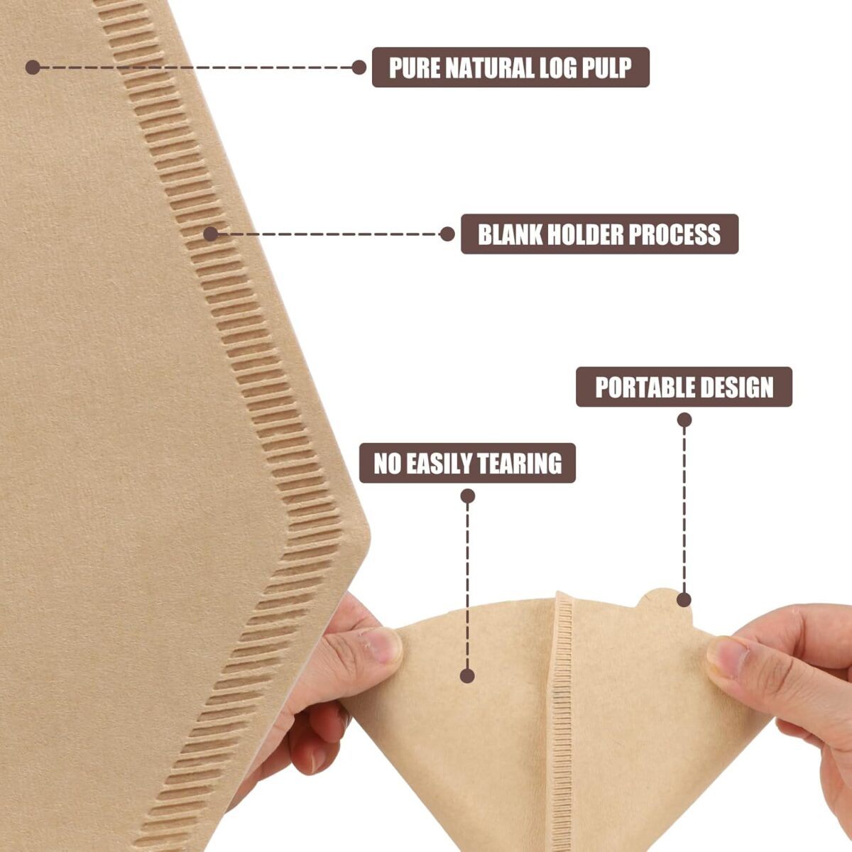 Coffee Filter Paper 100pcs Pack - Image 7