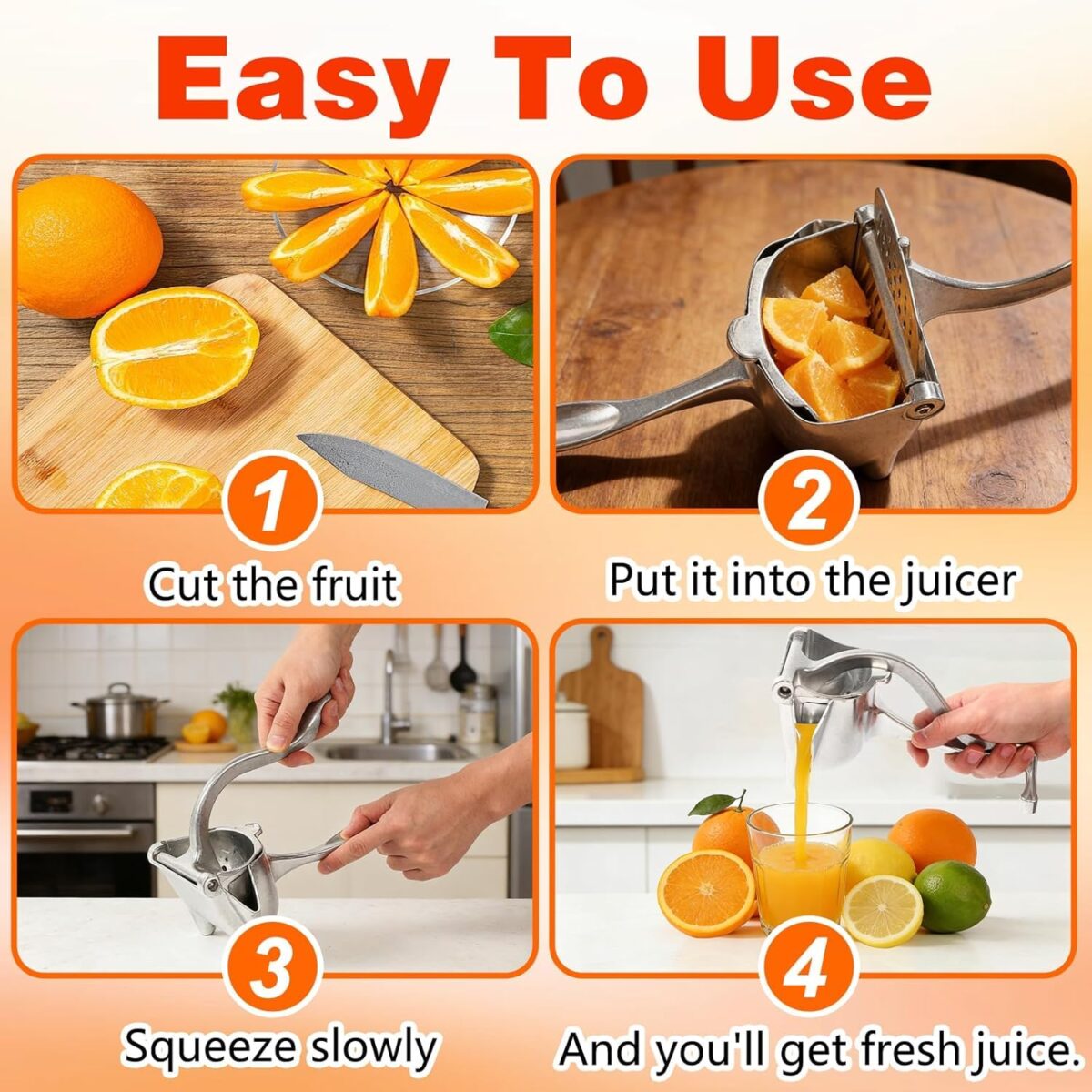Hand Press Lemon Squeezer - Image 4