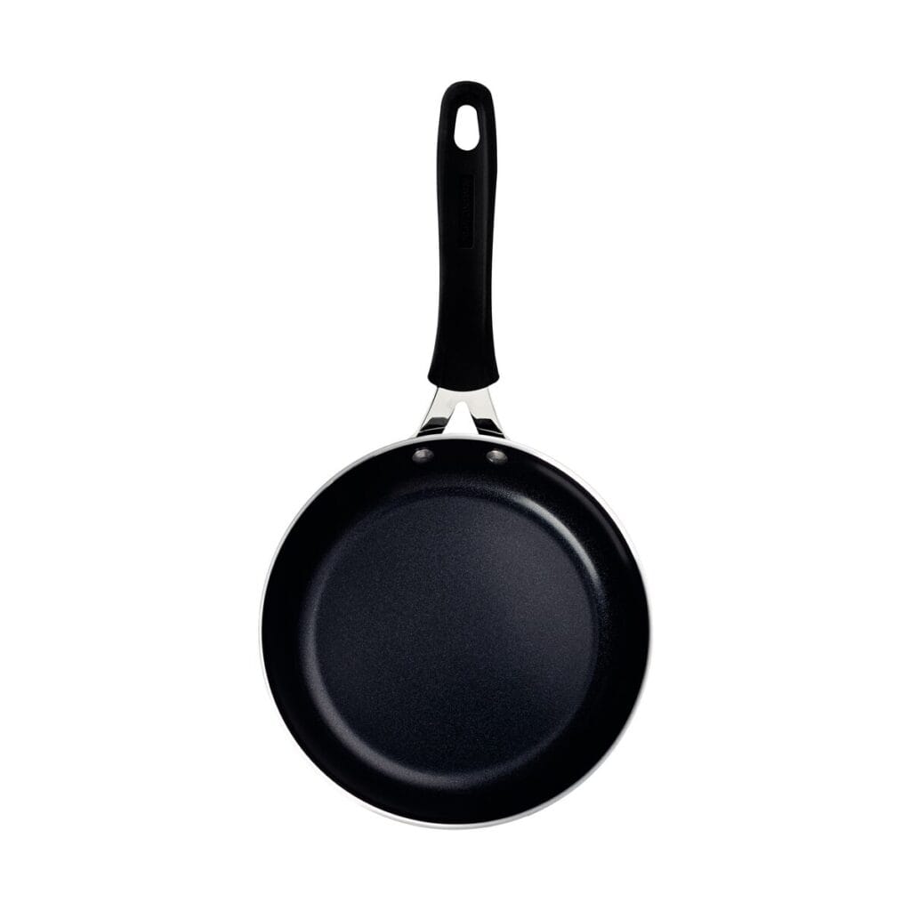 Tramontina Tunis Aluminum Frying Pan with Ceramic Coating and Mediterranean Blue Silicone Exterior