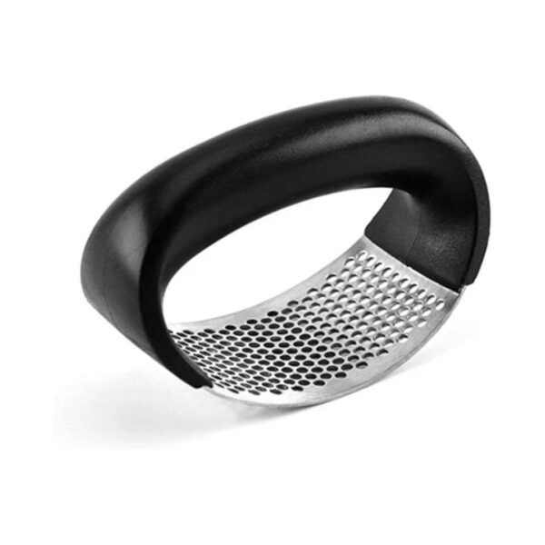 Garlic Press with Arc-Shaped Black Handle