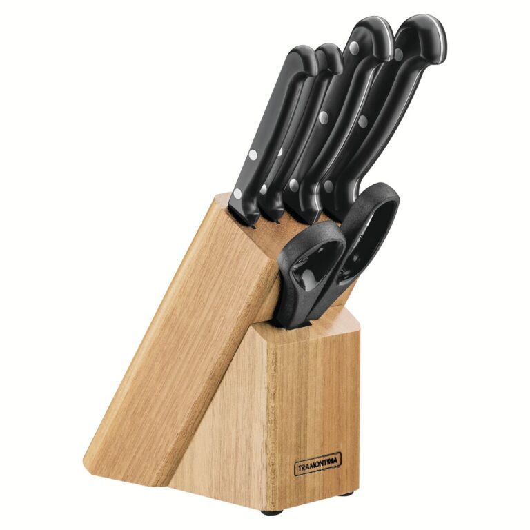 Knife Set with Wooden Holder 6 Pieces Set