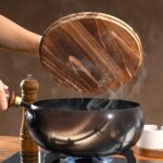 Carbon Steel Wok with Wooden Lid - Image 2