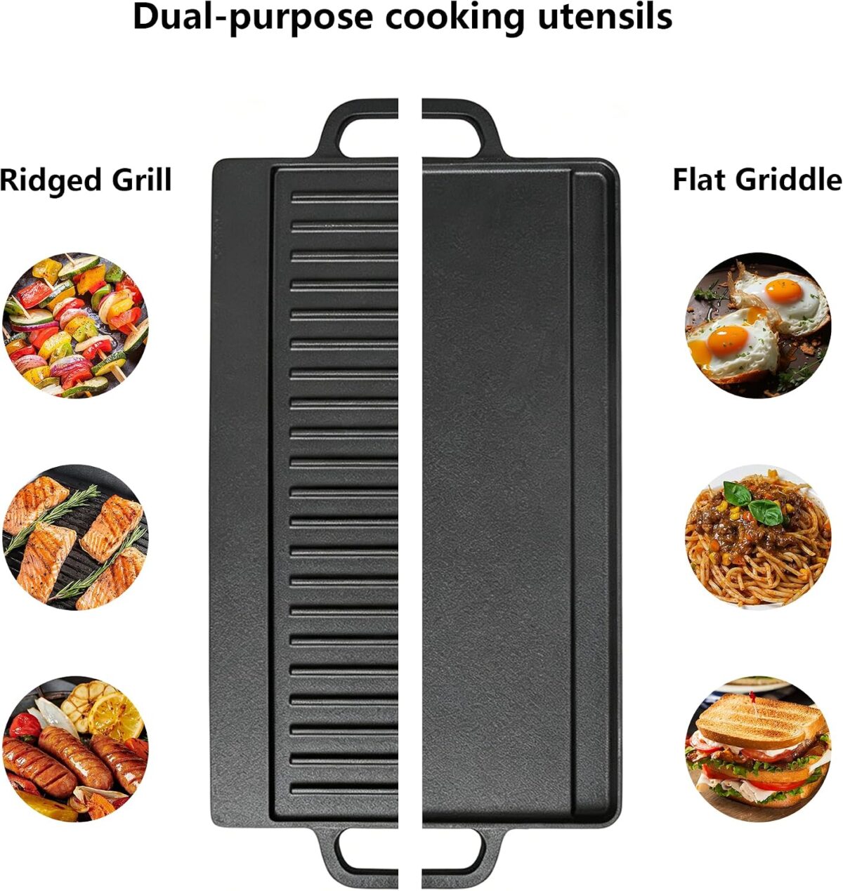Cast Iron Grill Plate Double Sided - Image 5