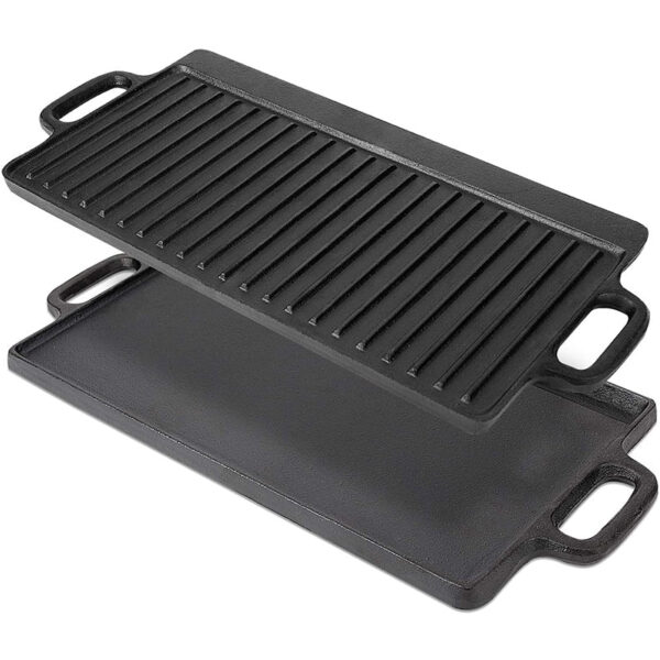 Cast Iron Grill Plate Double Sided