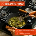 Cast Iron Wok Kadhai 26cm - Image 4