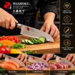 Santoku Japanese Knife 7" - Image 3