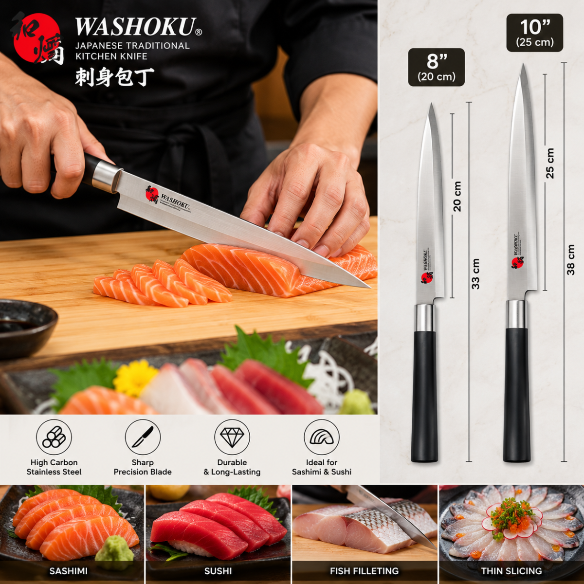 Sashimi Japanese Knife - Image 3
