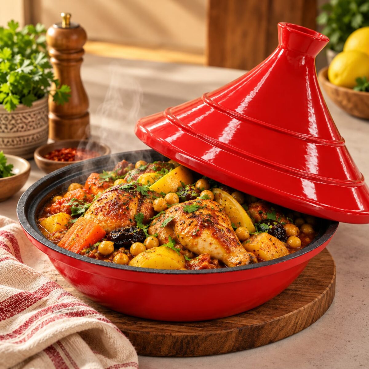 Tagine Cast Iron Pot 24cm - Image 3